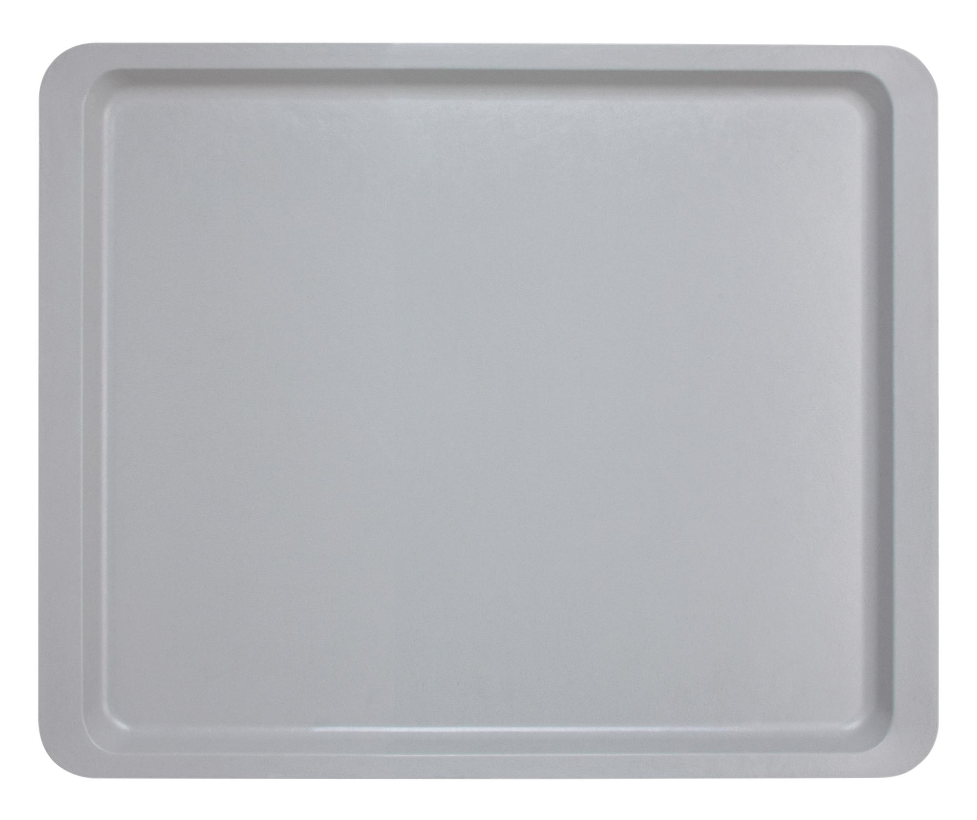 Versa polyester tray with high rim, granite, 325x530mm