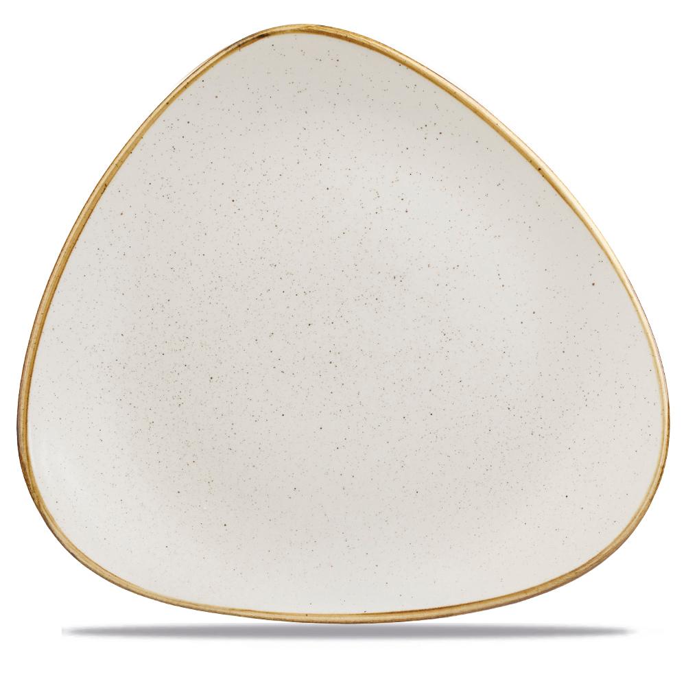 Stonecast Barley White triangular plate, 229mm