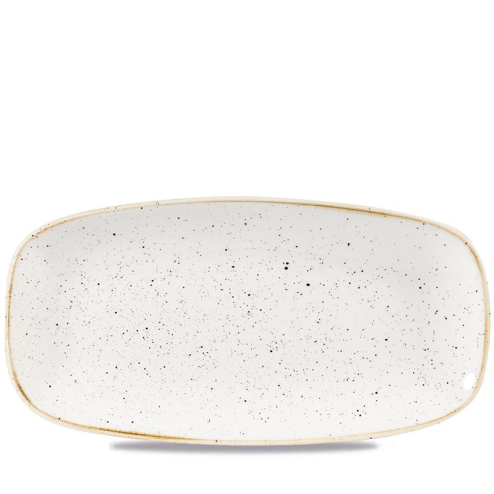 Stonecast Barley White chefs oblong plate, 298x153mm