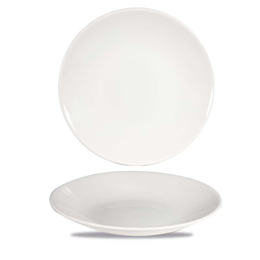 White Profile rim soup, 249mm