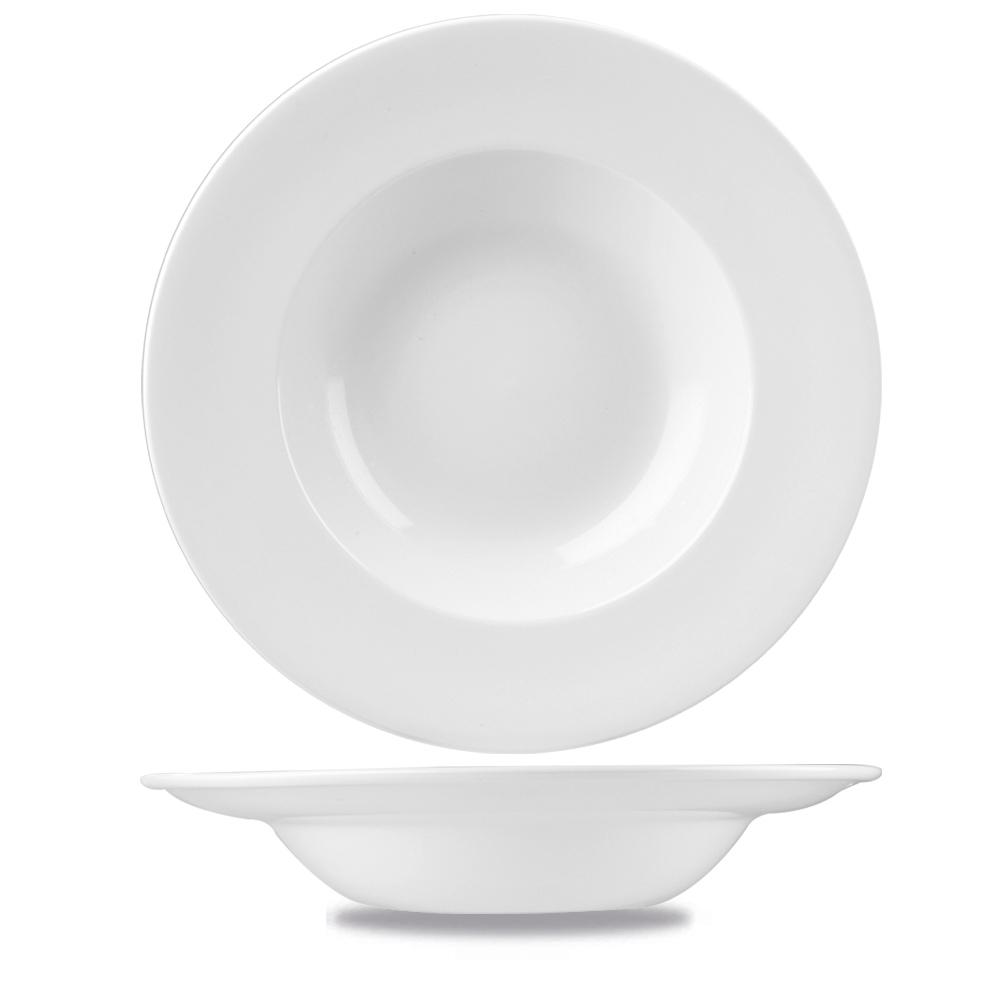 White Profile wide rim bowl, 280mm