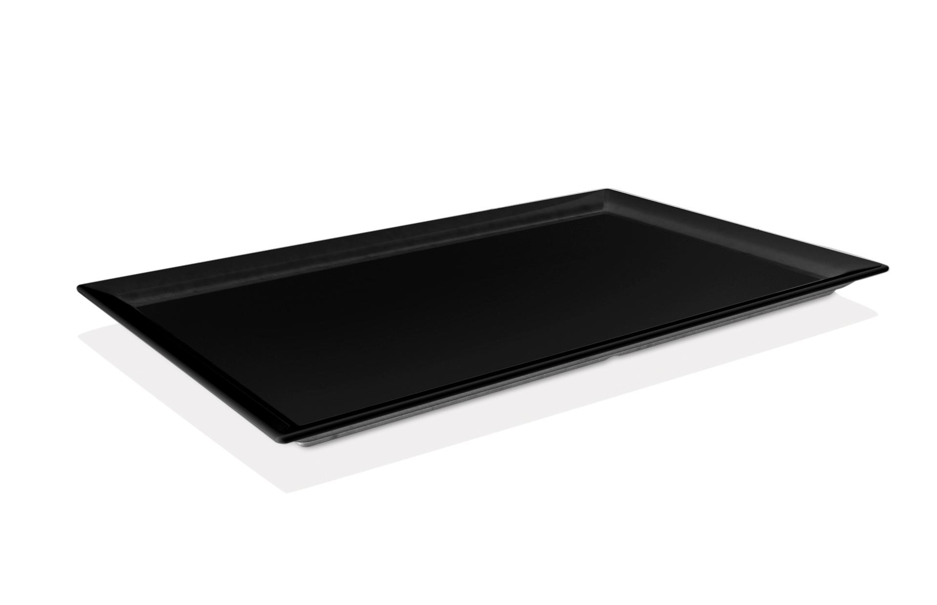 1/4 GN tray made of melamine, black