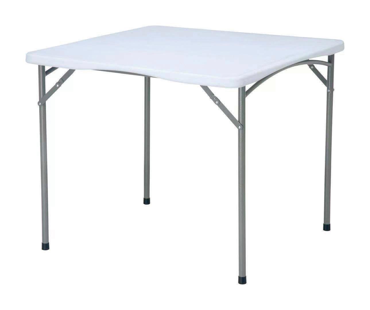 Folding square catering table, 870x870x(h)740mm