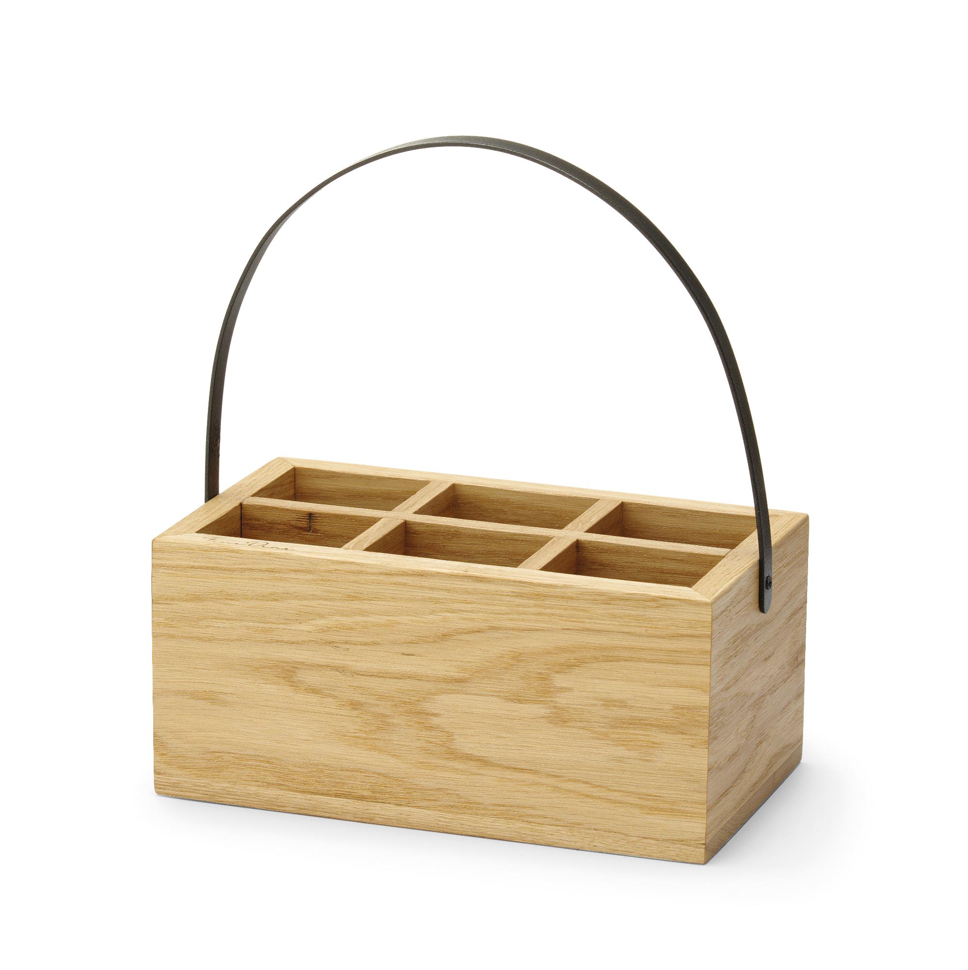 Madeira box for cutlery and napkins, 260x150x120mm