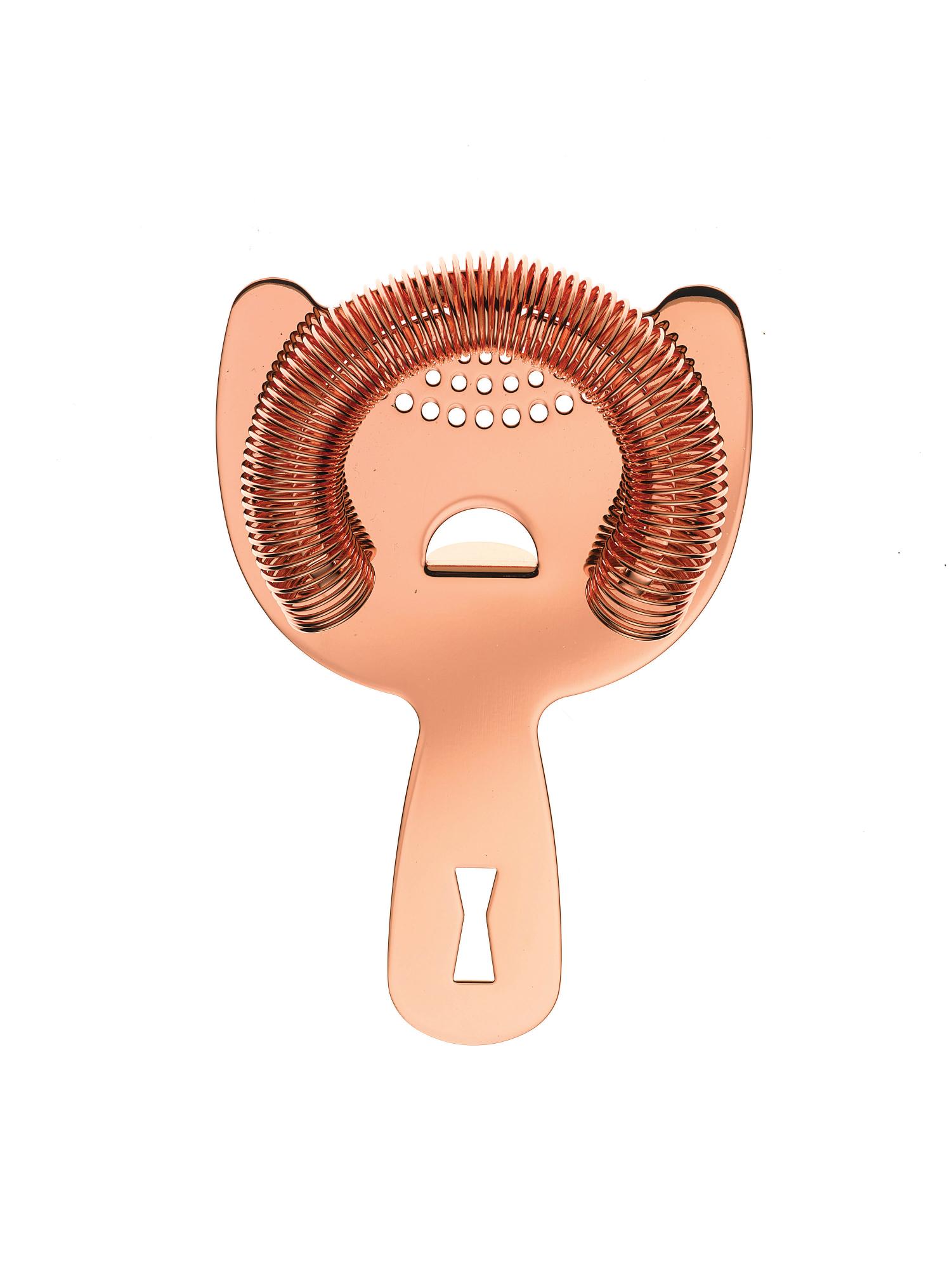 Heavy-Duty Spring Bar Strainer, Copper plated, 150mm