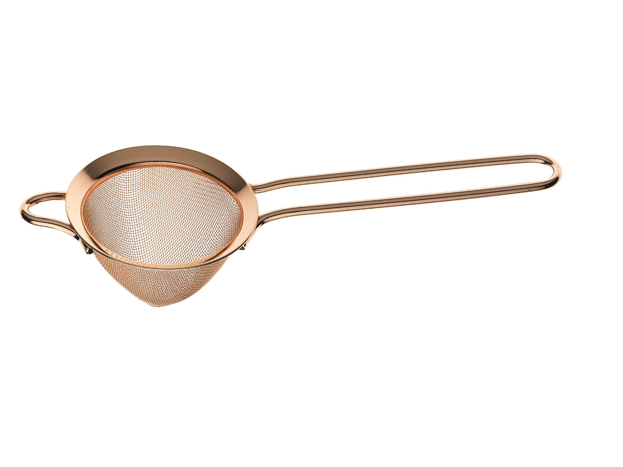 Fine Mesh Strainer, bowl, Copper plated, 89x264mm