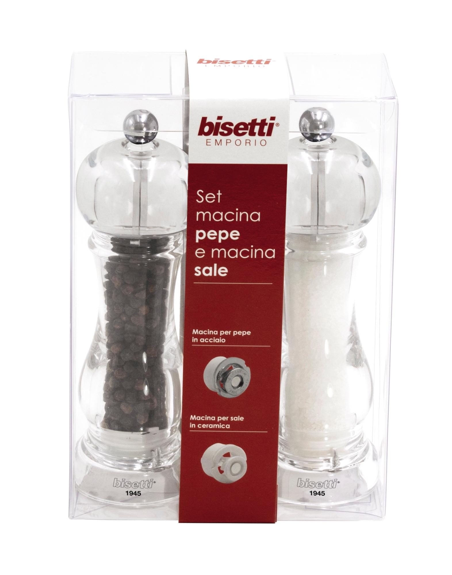 Capri acrylic salt mill&pepper mill set