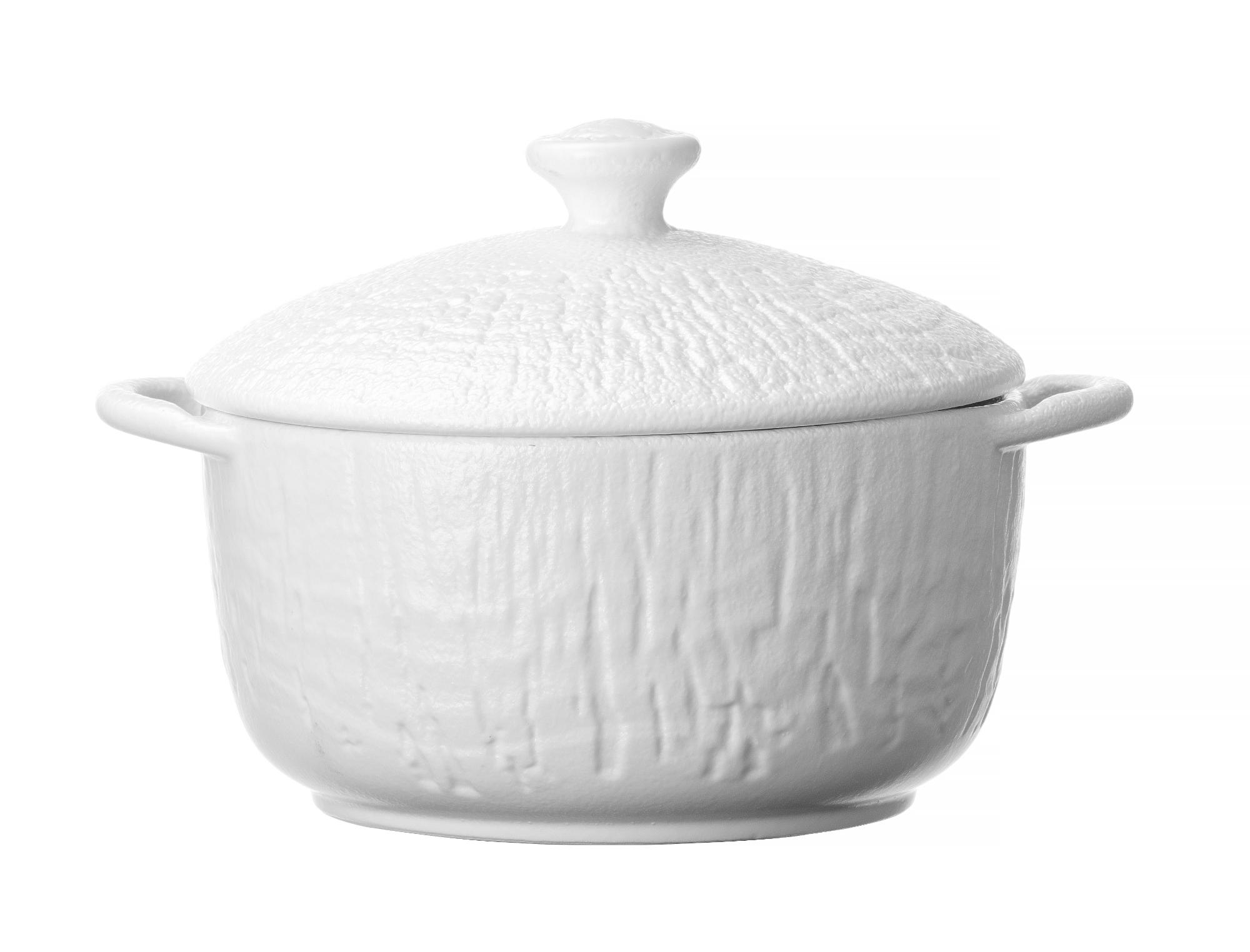 Crust handle tureen with lid, 140mm