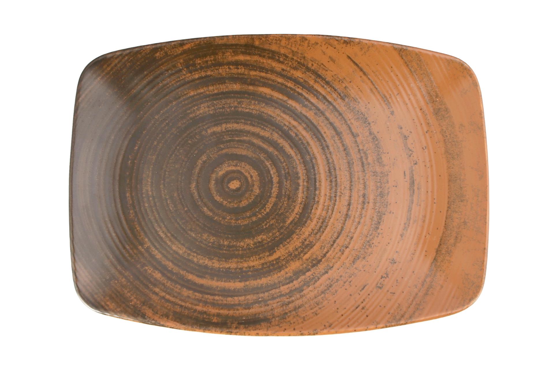 Lykke Brown Oval Plate 27cm
