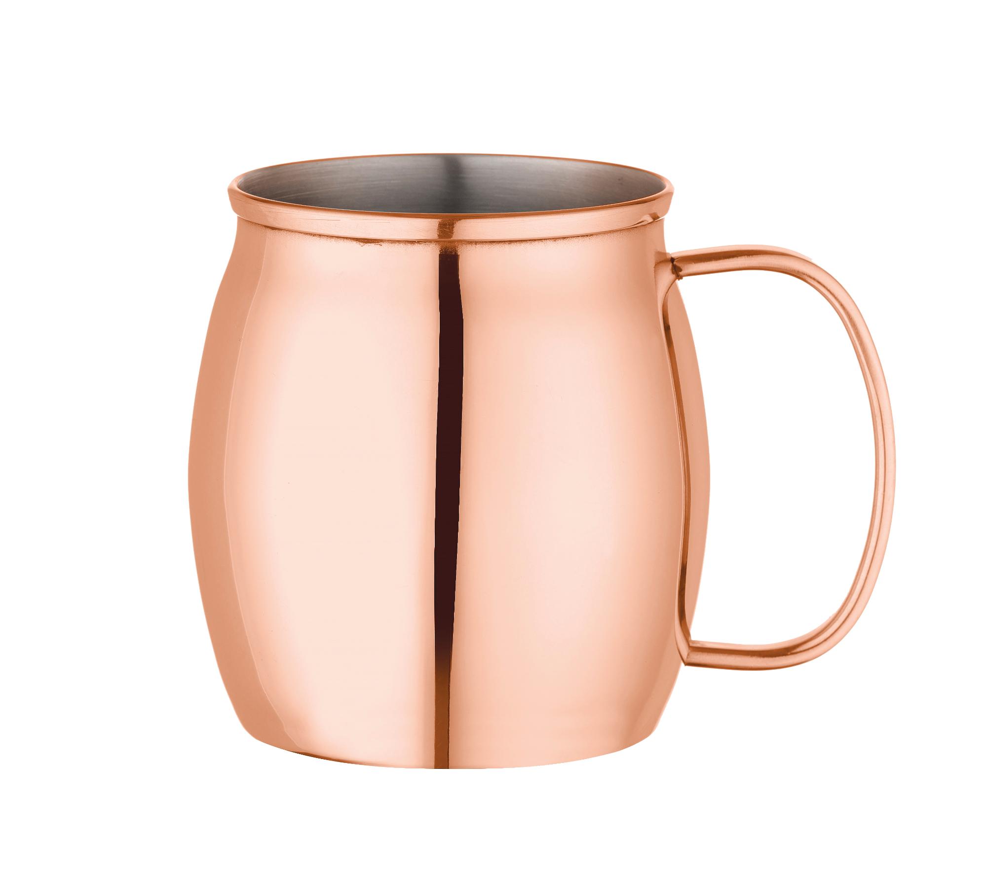 Mugs copper plated, Bar up, Mule mug, 0,5L, Copper, o97x(H)100mm
