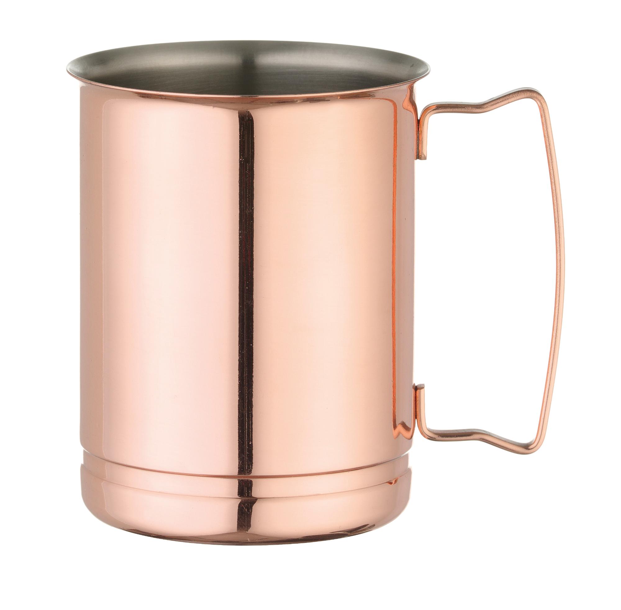 Mugs copper plated, Bar up, Beer mug, 0,4L, Copper, o85x(H)105mm