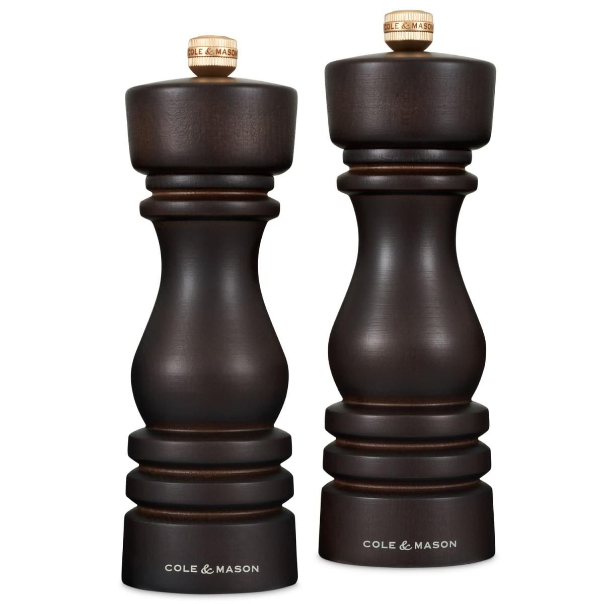 Súprava mlynčekov na soľ a korenie London Chocolate Wood 18 cm