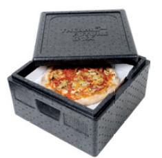 Termoizolačná nádoba na pizza-kartóný