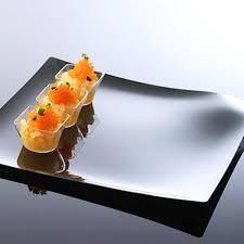 100% Chef Black Tasting Square Tray 28x28x1,5cm
