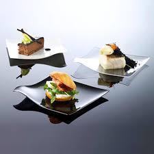 100% Chef Black Tasting Flat Plate 12,7x12,7x1,5cm