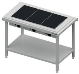 Ohrevný výdajný stol so sklokeramikou na 2x GN1/1