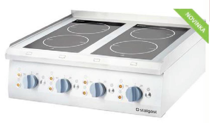 Elektrický sklokeramický sporák – 2 Stalgast