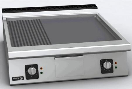 Opekacia plynová platňa s termostatom a chrómovou doskou - typ platne L + R/ C / 18,50 kW - FAGOR KORE