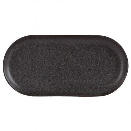 Coal oval platter, 300x150mm