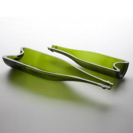 100% Chef Deep Champagne Plate Green 30x8x6cm,500ml