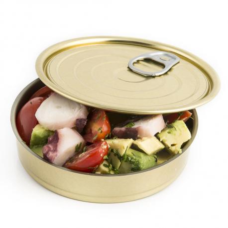 100% Chef Oval tin can with lid XL Retail Presentation Pack 46x29x24cm